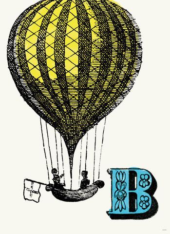 Chapbook Alphabet Prints- B Balloon