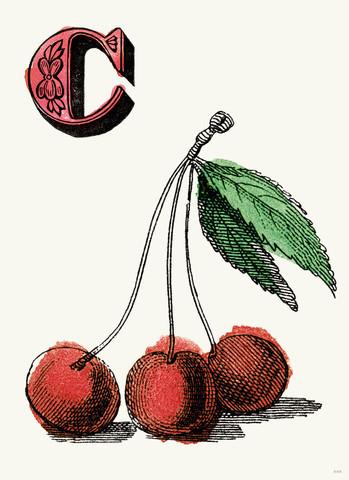 Chapbok Alphabet Prints- C Cherries