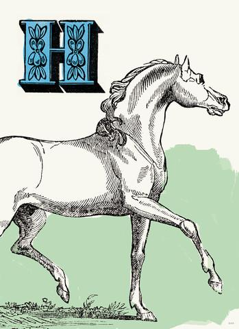 Chapbook Alphabet Prints- H Horse
