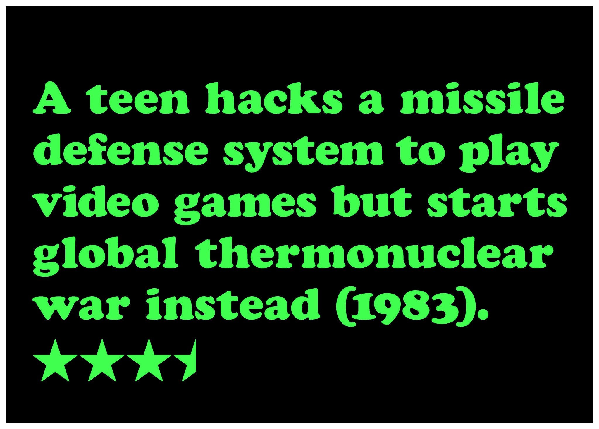 WARGAMES (1983)