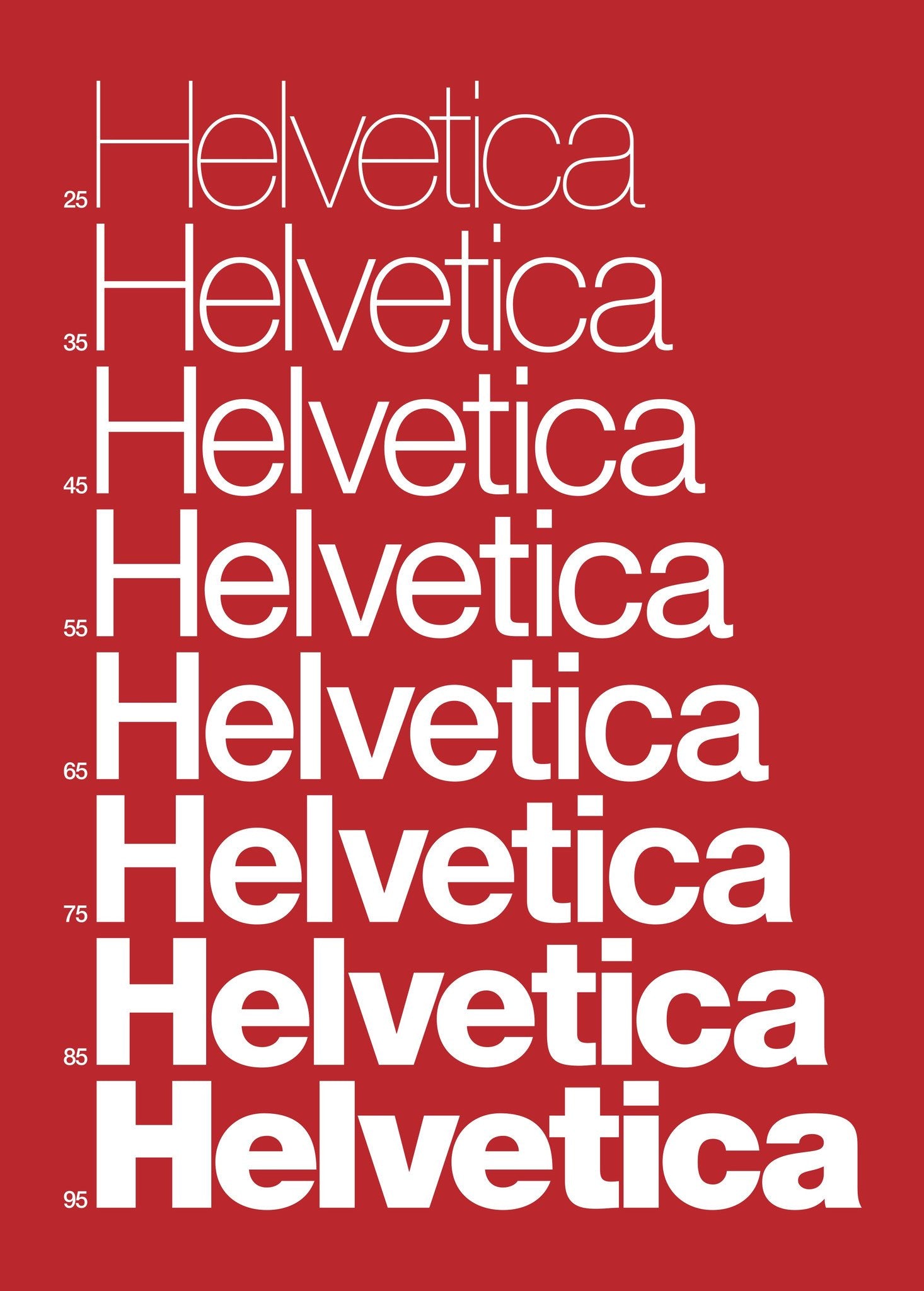 Helvetica (Red)