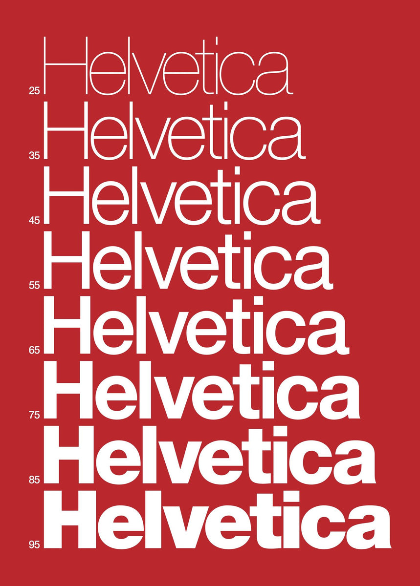 Helvetica (Red) – The A2A Shop