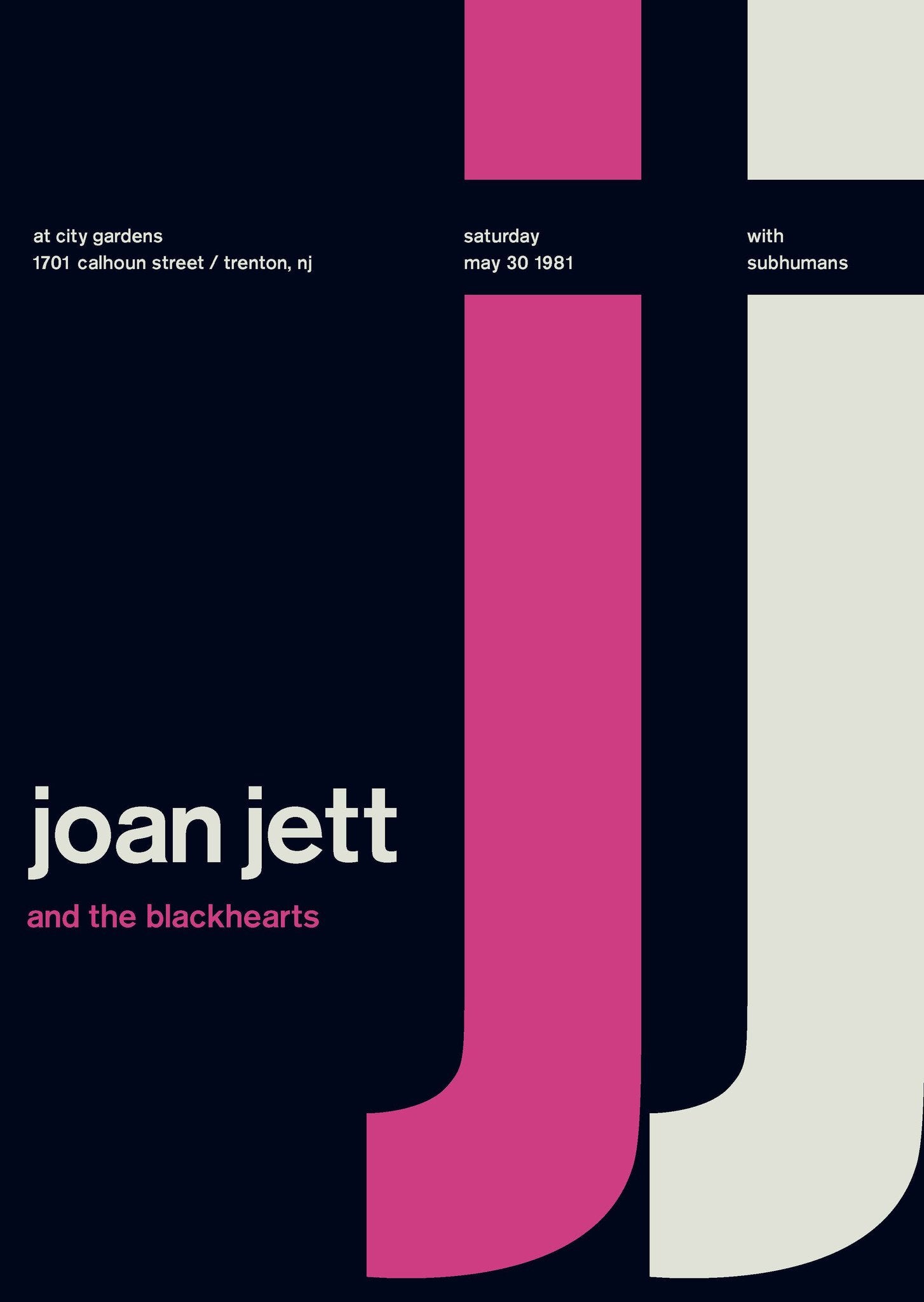 Joan Jett and The Blackhearts at City Gardens, 1981