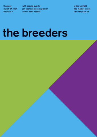 The Breeders at The Warfield, 1994