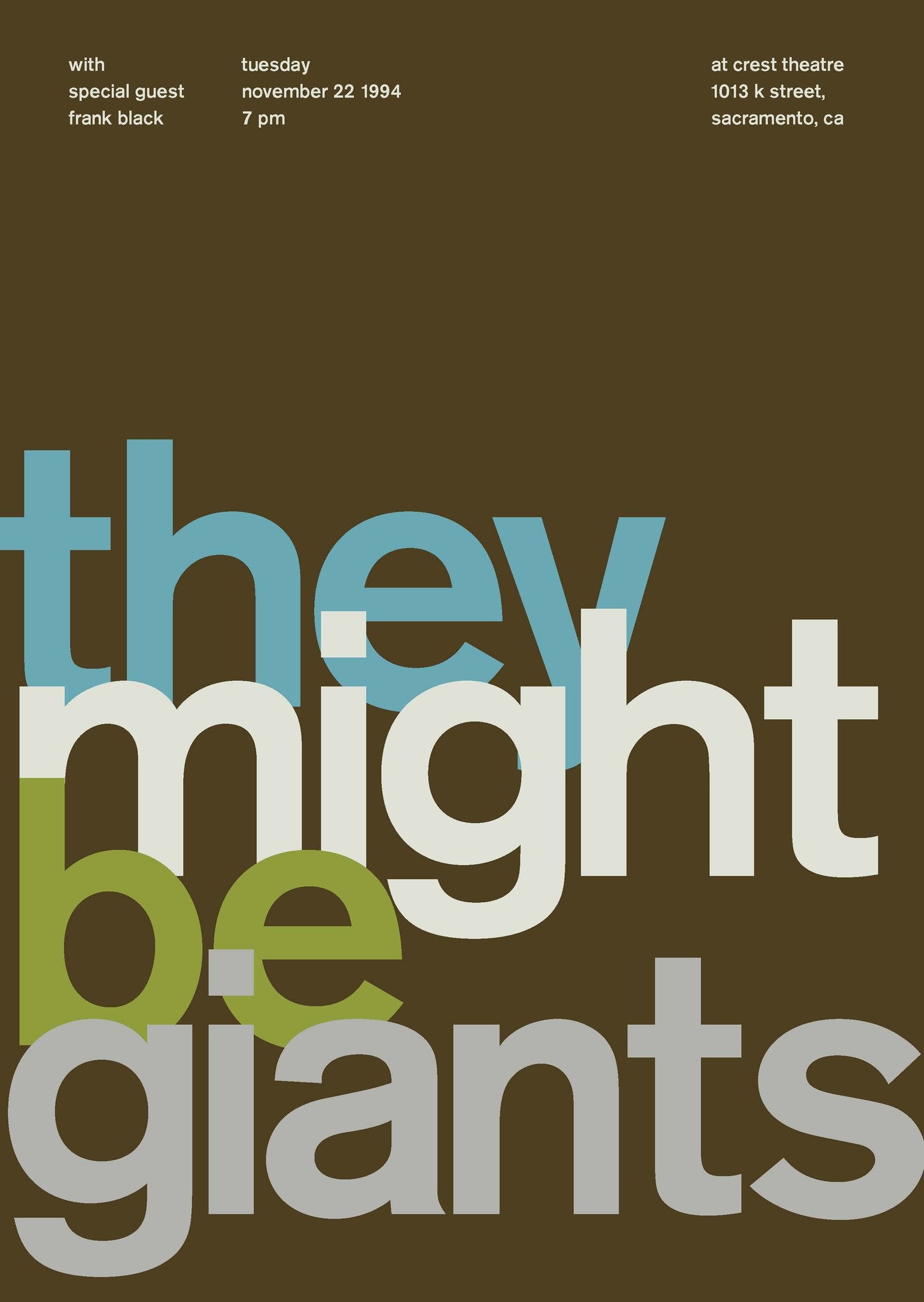 They Might be Giants at Crest Theatre, 1994