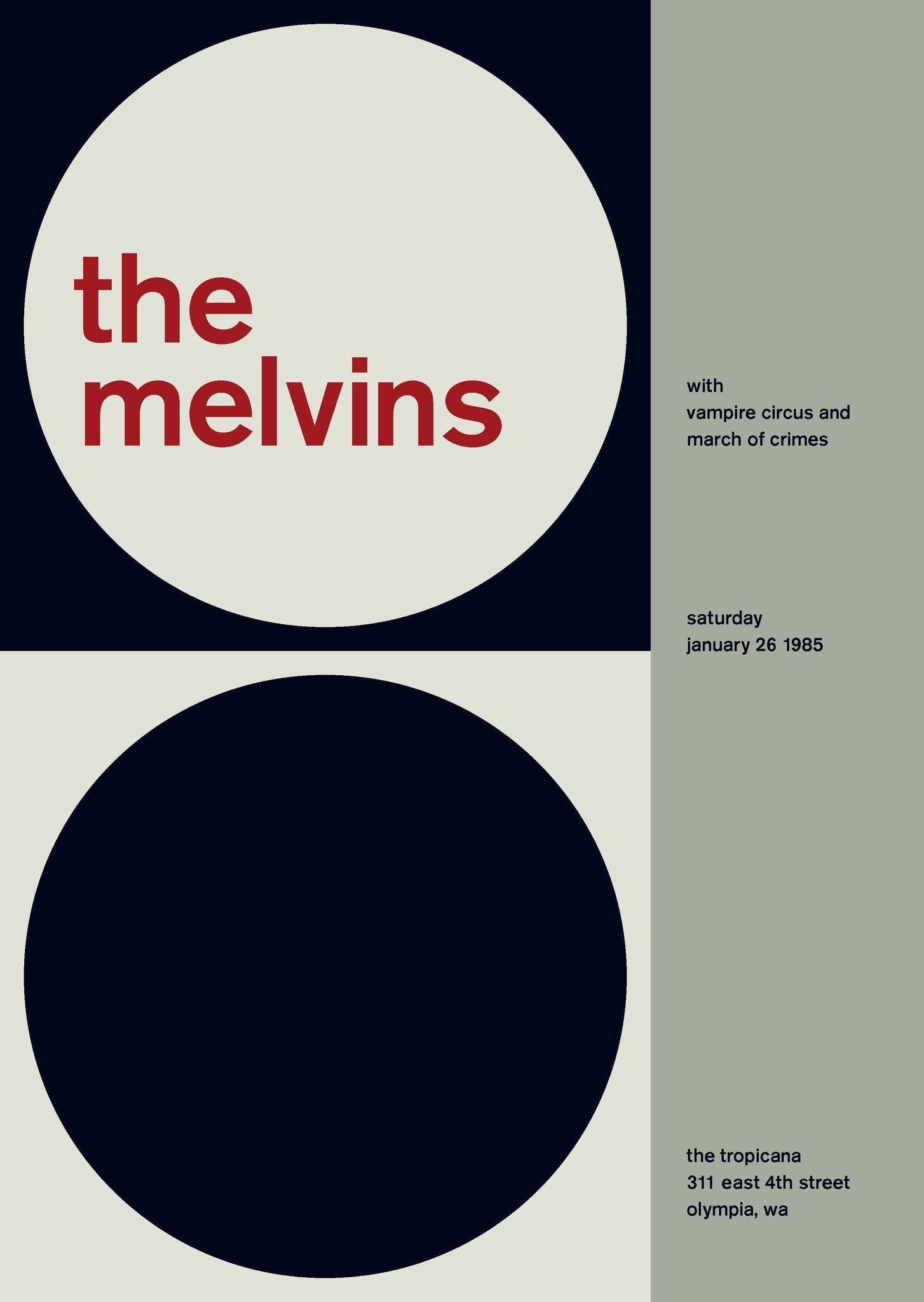 The Melvins at The Tropicana, 1985