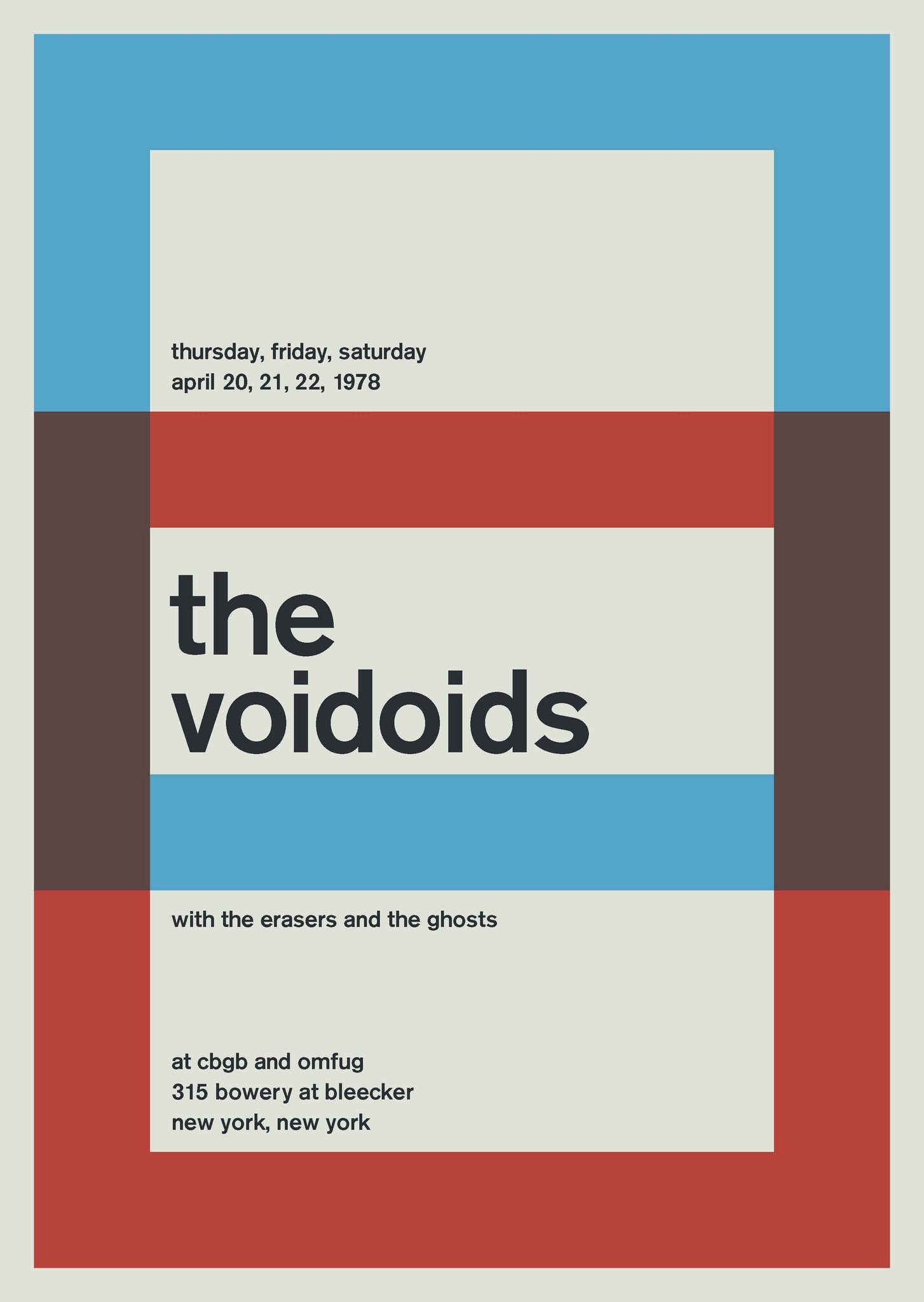 The Voidoids at CBGB and OMFUG, 1978